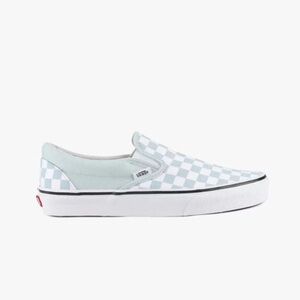 Vans Classic Slip On checkerboard sneakers in baby blue Size 8 Women's